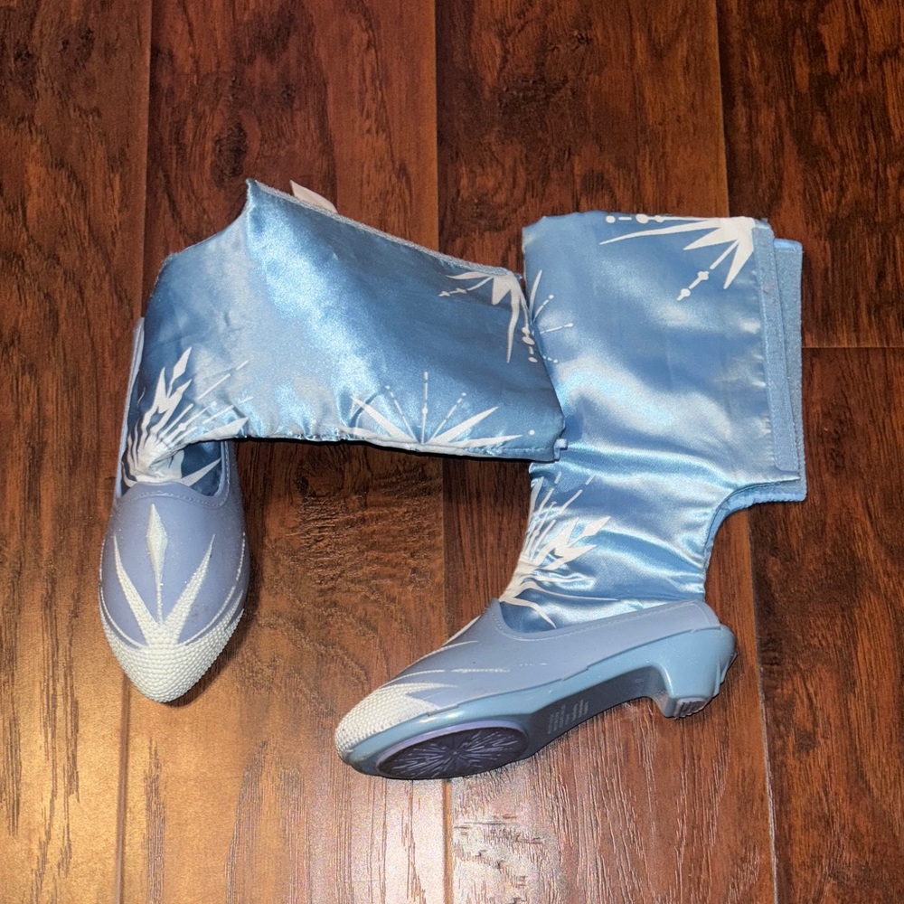 Kids Blue Frozen-Themed Boots